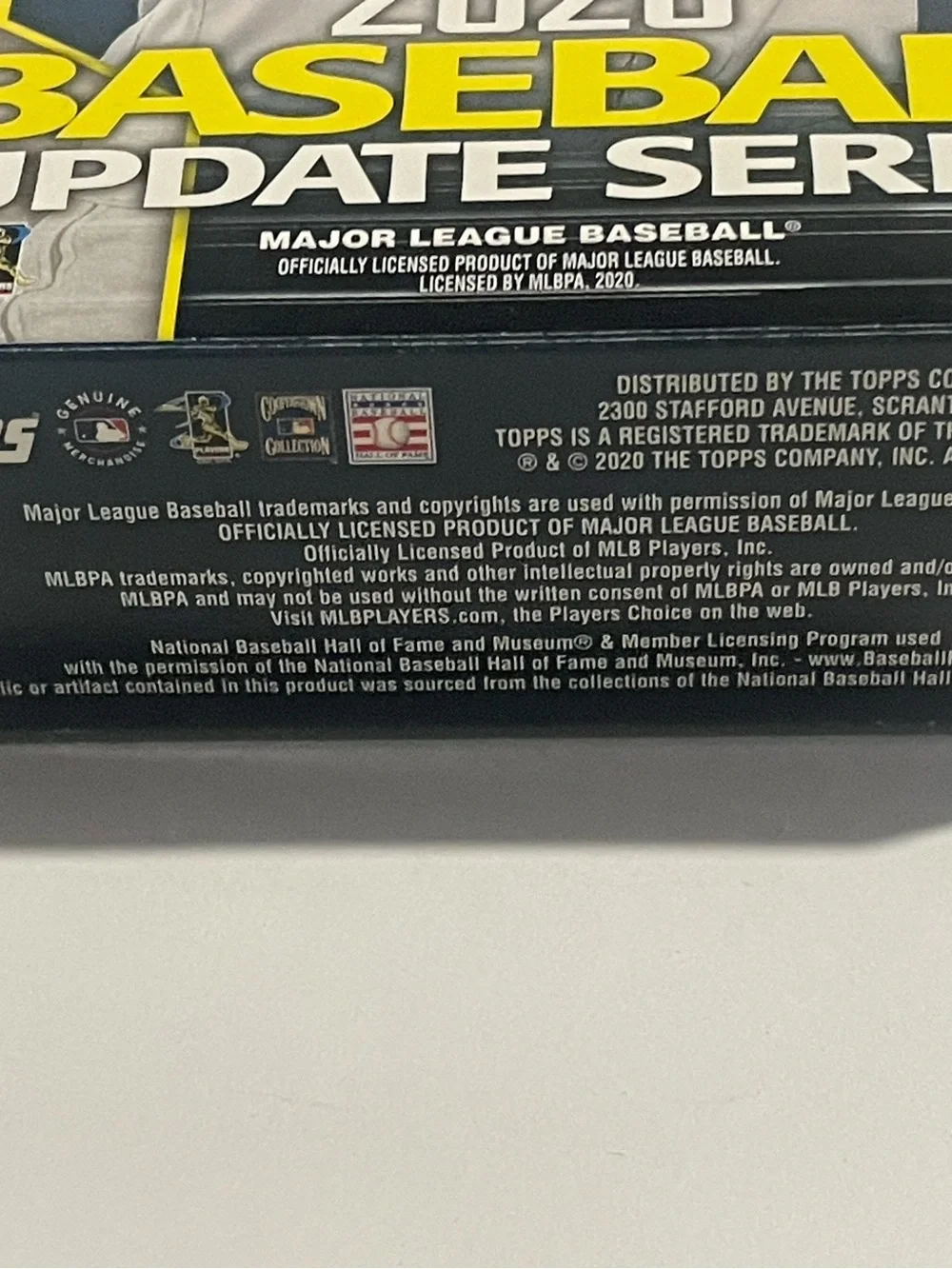 2020 Topps MLB Baseball Updated Series Sealed Hanger Box 67 Cards